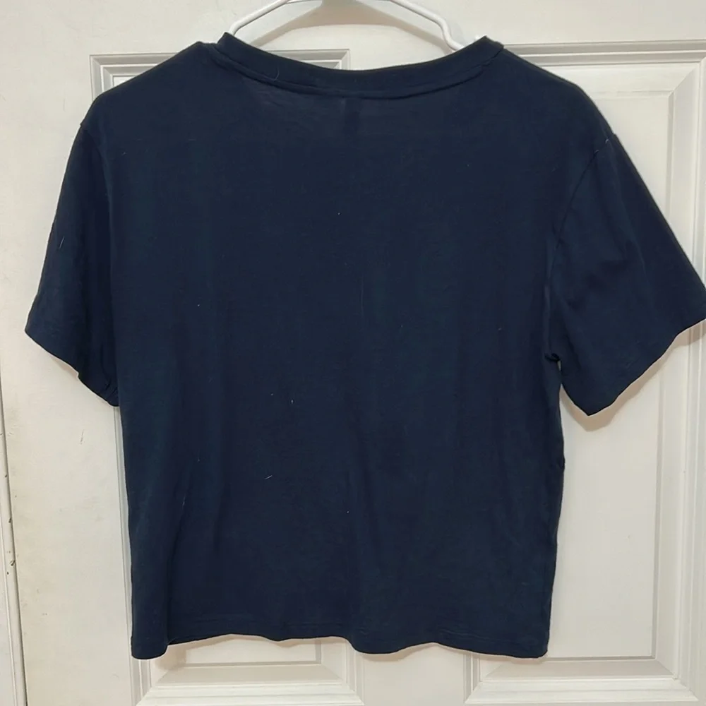 Divided USA T-Shirt size medium navy blue crewneck short sleeve